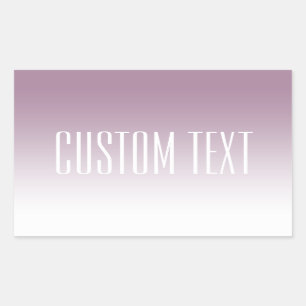 Moderne elegante editierbare Text- & Ombre-Farbe Rechteckiger Aufkleber