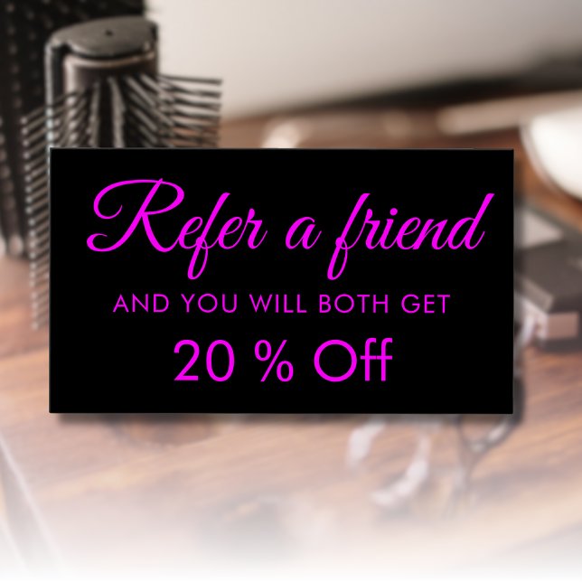 Moderne elegante, einfache Black Magenta-Karten (Von Creator hochgeladen)