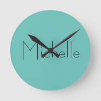 Moderne elegante einfache blaue Ihr Name