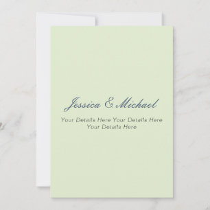 Moderne elegante einfache Hochzeit professionell Dankeskarte