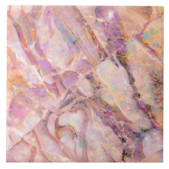 Moderne Elegante, einfache Marmorplatte Rosa Fliese (Vorderseite)