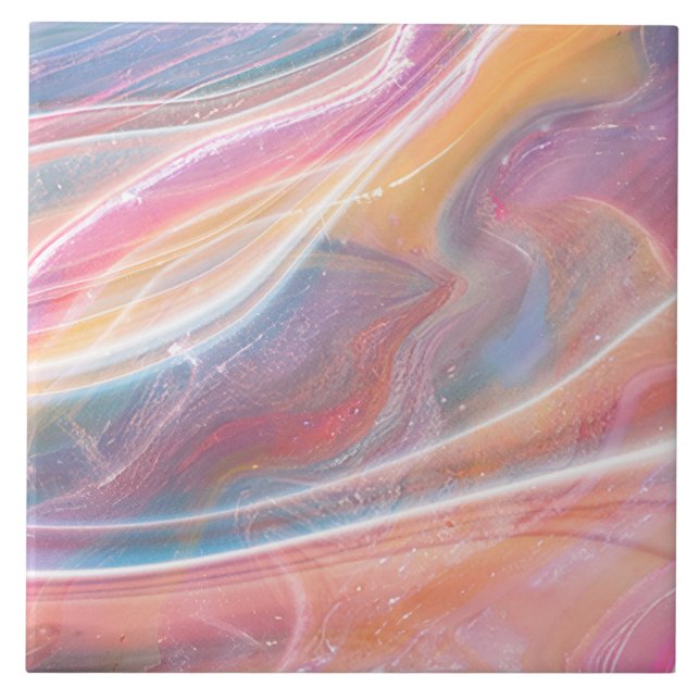 Moderne Elegante, einfache Marmorplatte Rosa Fliese (Vorderseite)