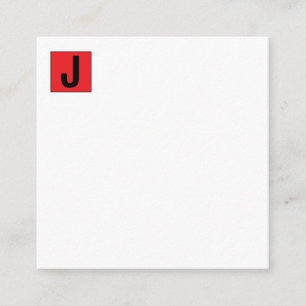 Moderne elegante einfache professionelle Monogramm Begleitkarte