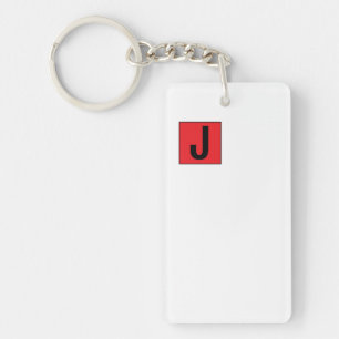 Moderne elegante einfache professionelle Monogramm Schlüsselanhänger