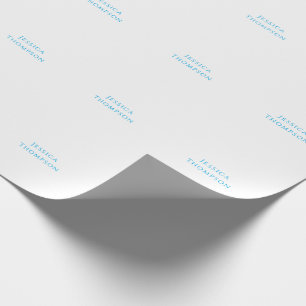 Moderne Elegante Einfache Professionelle Name Geschenkpapier