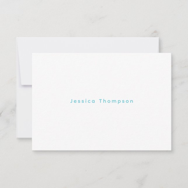 Moderne Elegante Einfache Professionelle Name RSVP Karte (Vorderseite)