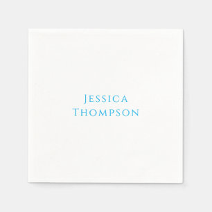 Moderne Elegante Einfache Professionelle Name Serviette