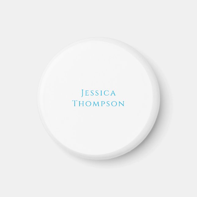 Moderne elegante einfache professionelle Namen Magnet (Vorne)