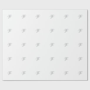 Moderne elegante einfache professionelle Namensmon Geschenkpapier