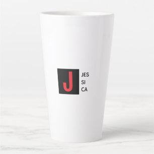 Moderne elegante einfache professionelle Namensmon Milchtasse