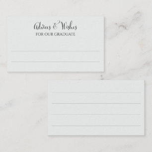 Moderne elegante einfache schwarze Schriftart Absc Begleitkarte