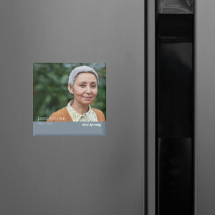 Moderne elegante Erinnerungsfoto-Andenken-Magnet Magnet