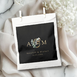Moderne Elegante Eukalyptus Ampersand Hochzeit Geschenktütchen