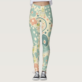 Moderne elegante, farbenfrohe und stilvolle Blumen Leggings