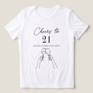 Moderne elegante Feier zum 21. Geburtstag Tri-Blend Shirt