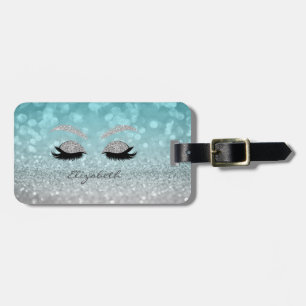 Moderne elegante feminines Design mit glitzerndem Gepäckanhänger