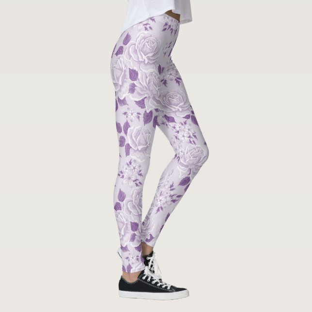 Moderne Elegante Flora Leggings (Rechts)