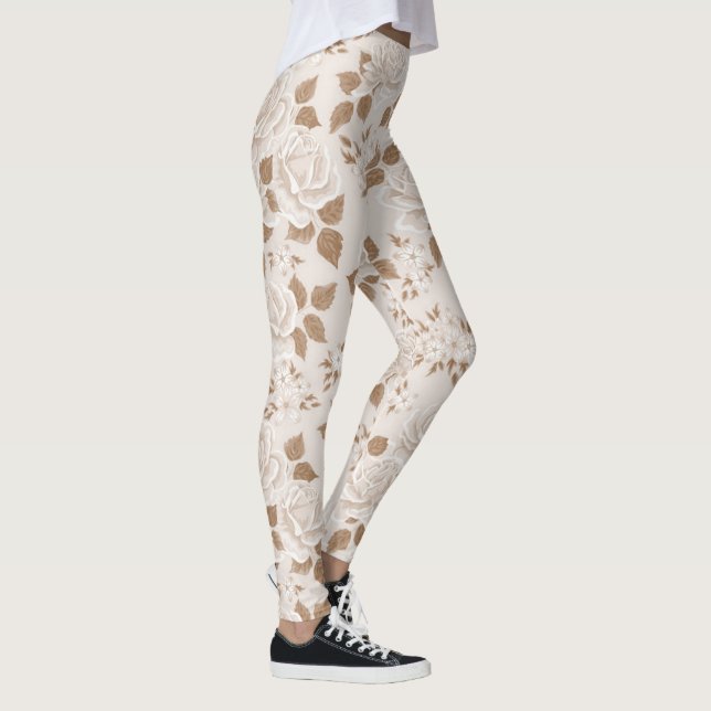 Moderne Elegante Flora Leggings (Rechts)