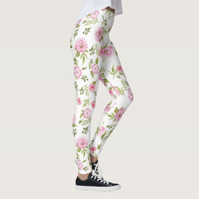 Moderne Elegante Flora Leggings (Rechts)