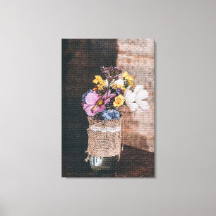 Moderne Elegante Flora Leinwanddruck