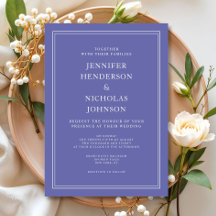 Moderne elegante formelle Lila Lavendelhochzeit