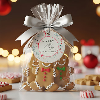 Moderne elegante Foto Frohe Weihnachten Geschenkanhänger
