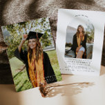 Moderne Elegante Foto Graduation Party - Einladung<br><div class="desc">Dies ist eine moderne minimalistische Hochzeitsankündigung und Party Einladung mit Platz für Ihre eigenen Fotos und einem eleganten Schriftart. Alle Farben können bearbeitet werden. // Für passende Designs, suchen Sie "OLIVIA" in der Sincerely By Nicole Zazzle Store. * Wenn Ihnen dieses Design gefällt, Sie es aber nicht für etwas finden,...</div>