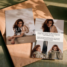 Moderne elegante Foto-Typografie-Schrift Graduiert