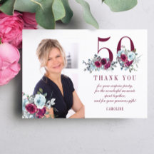 Moderne elegante Foto zum 50. Geburtstag