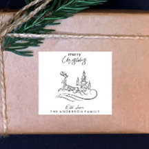 Moderne Elegante Frohe Weihnachtsbaum und Rentier