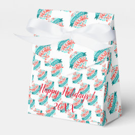 Moderne Elegante frohe Weihnachtsfeiertage Geschenkschachtel