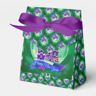Moderne Elegante frohe Weihnachtsfeiertage Geschenkschachtel