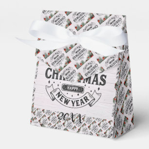 Moderne Elegante frohe Weihnachtsfeiertage Geschenkschachtel