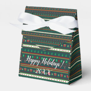 Moderne Elegante frohe Weihnachtsfeiertage Geschenkschachtel