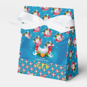 Moderne Elegante frohe Weihnachtsfeiertage Geschenkschachtel