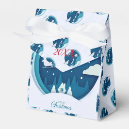 Moderne Elegante frohe Weihnachtsfeiertage Geschenkschachtel