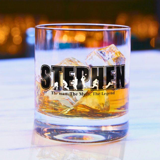 Moderne elegante Fußball-Einzigartigkeit Whiskyglas (Von Creator hochgeladen)