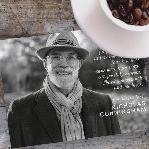 Moderne elegante Gedenkstätte mit individuellem Fo Postkarte