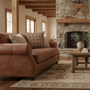 Moderne elegante geometrische florale abstrakte br kissen