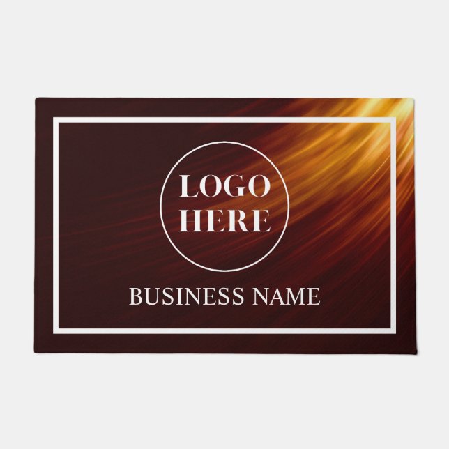 Moderne elegante Geschäft-Logo-Türmatte Fußmatte (Vorderseite)