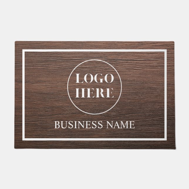 Moderne elegante Geschäft-Logo-Türmatte Fußmatte (Vorderseite)
