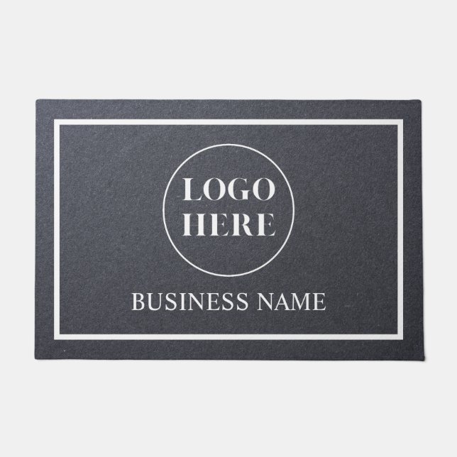 Moderne elegante Geschäft-Logo-Türmatte Fußmatte (Vorderseite)