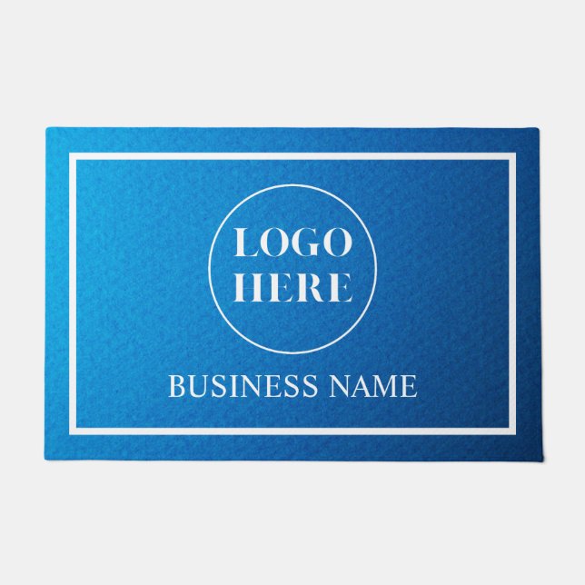Moderne elegante Geschäfts-Logo-Türmatte Fußmatte (Vorderseite)