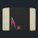 Moderne Elegante Girly, Black, Cream, Blume Heel iPad Mini Hülle<br><div class="desc">Moderne,  gürtliche und niedliche Ferse auf schwarzem und cremefarbenem Hintergrund. Einzigartiges Geschenk für Trendanista und Mode-Liebhaber. Jedes Mädchen würde Liebe haben,  dieses elegante und stilvolle Design zu haben.</div>