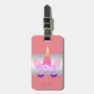Moderne elegante Girly, Einhorn Gepäckanhänger