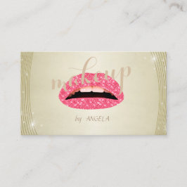 Moderne Elegante glamouröse Glitterie, Lippen Visitenkarte