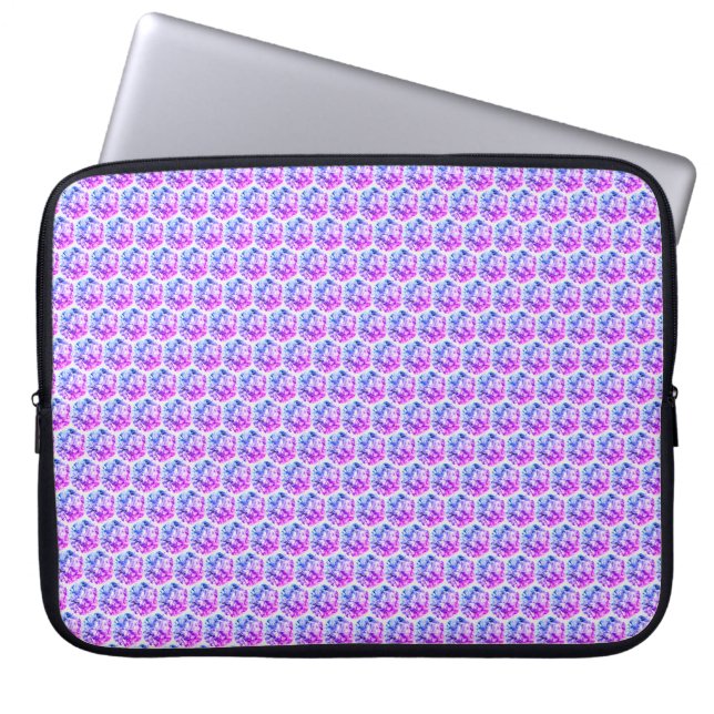 Moderne, elegante Glitzer-Diamanten Laptopschutzhülle (Vorderseite)