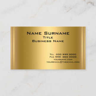 Moderne elegante Gold Business Cards Visitenkarte