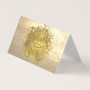 Moderne elegante Gold Dankeschön Card Visitenkarten