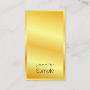 Moderne elegante Gold-Optik professionelle Vorlage Visitenkarte